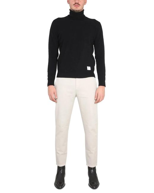 Department 5 Natural Pants With Logo Patch for men