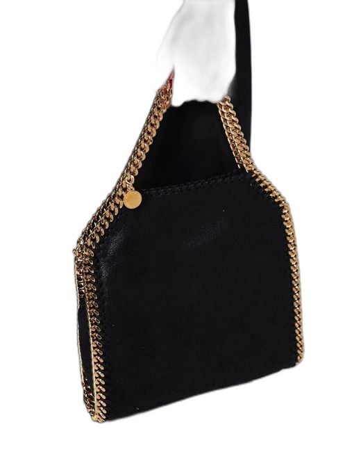 Stella McCartney Black Falabella Mini Tote With Chain