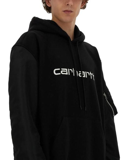 Junya Watanabe Black Oversized Sweatshirt for men