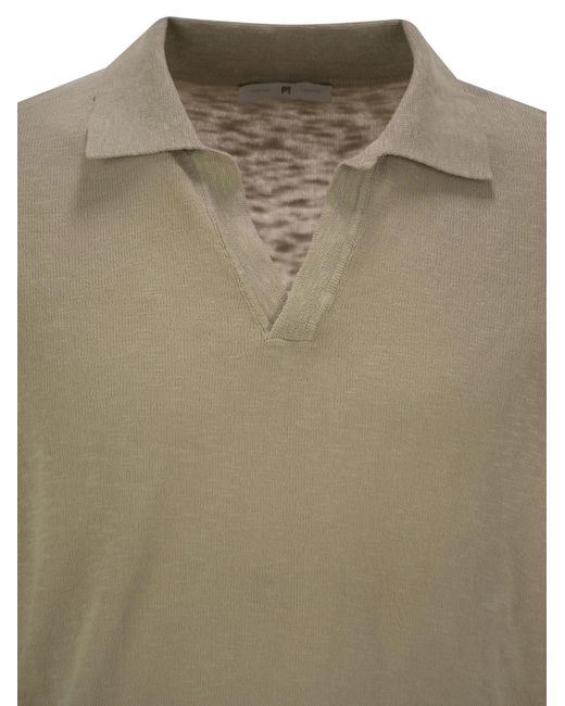 PT Torino Green Cotton Polo Shirt for men