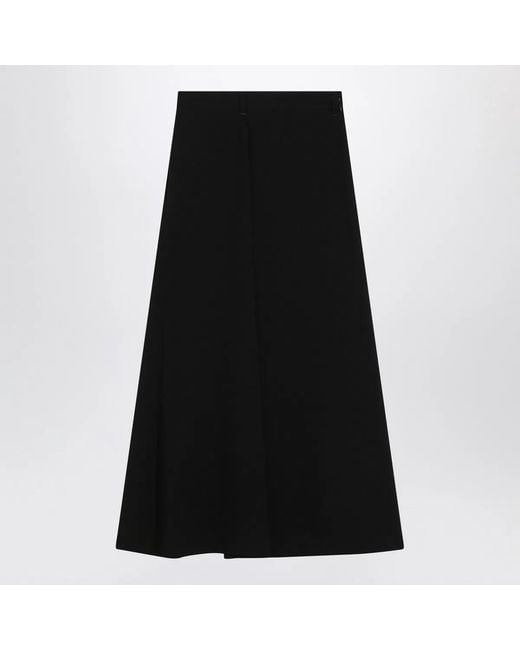 Balenciaga Black Draped Skirt