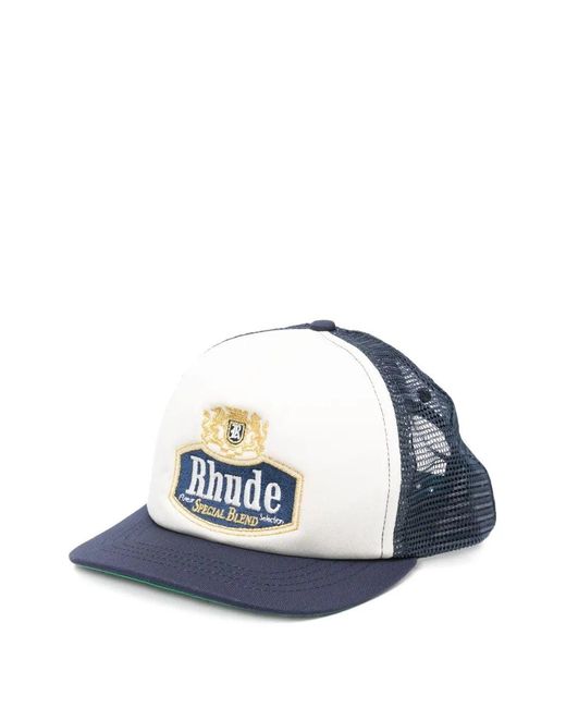 Rhude Blue Hats for men