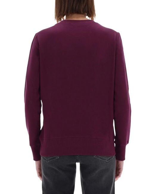Versace Jeans Couture Purple Sweatshirt With Logo