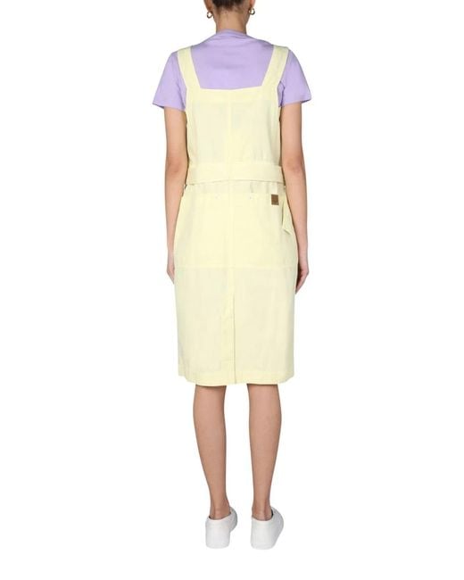 KENZO Yellow Denim Midi Dress
