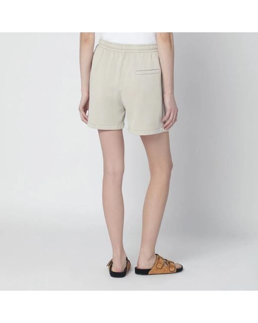Isabel Marant Natural Sand-Coloured Sporty Shorts