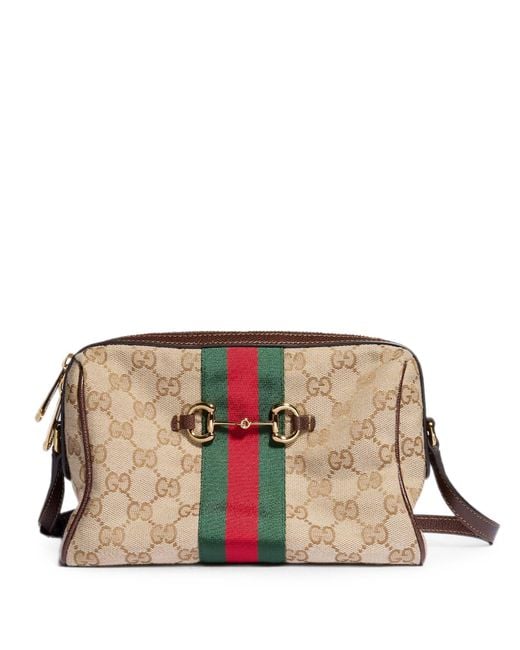 Gucci Natural Horsebit Web Small Camera Bag
