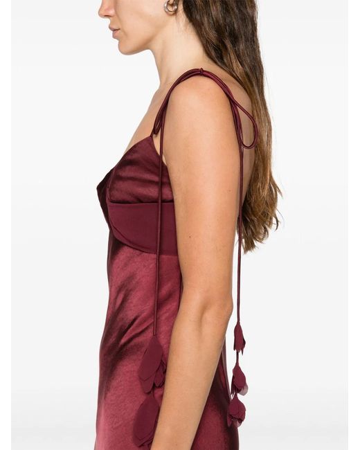 Self-Portrait Red Midi Dress