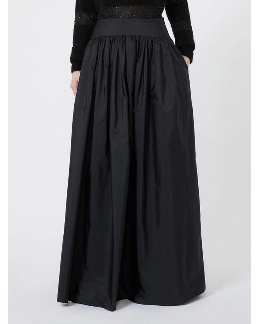 Max Mara Black Long Eroico Skirt