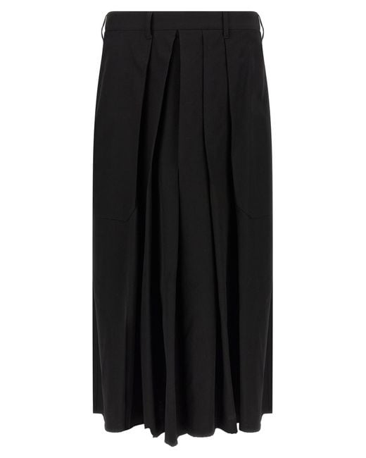 Yohji Yamamoto Black 'Hakama' Pants for men