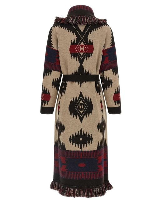 Alanui Black 'Icon' Long Coat