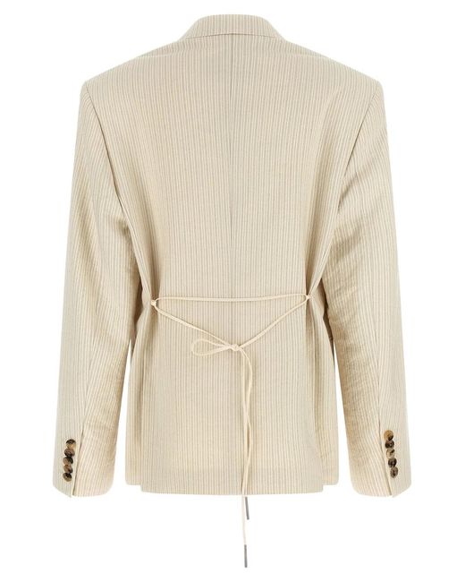 Dries Van Noten Natural Cotton Blazer