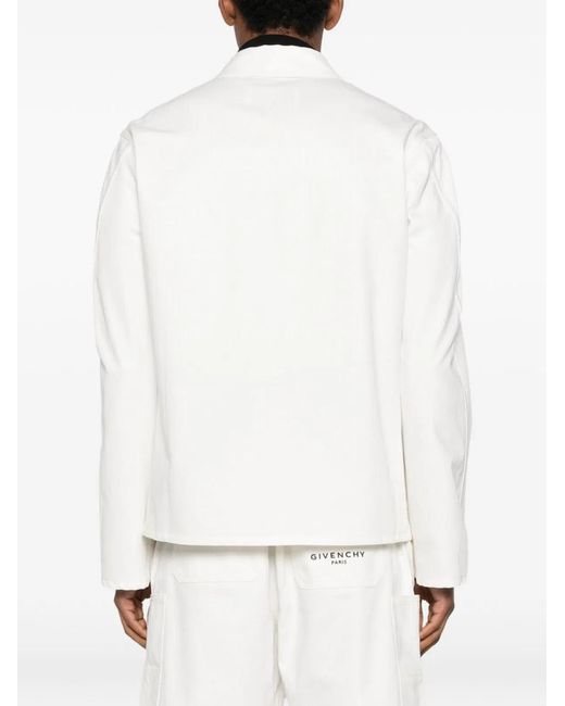 Givenchy White Denim Cotton Jacket for men