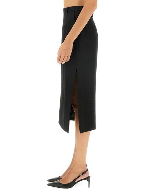 Dolce & Gabbana Black Dolce & Gabbana Longuette Skirt