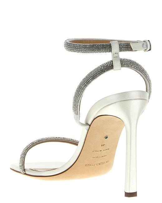 Sergio Rossi Metallic 'Bridal' Sandals