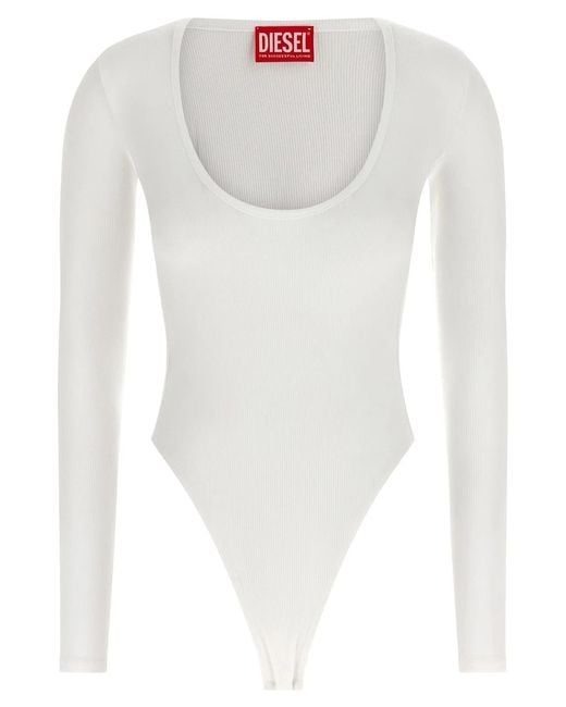 DIESEL White 'T-Bodyn' Bodysuit