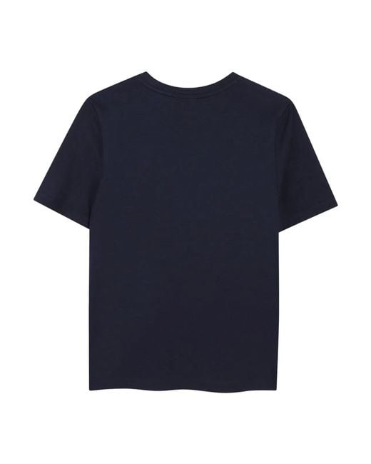 Boss Blue T-Shirt Con Stampa Logo
