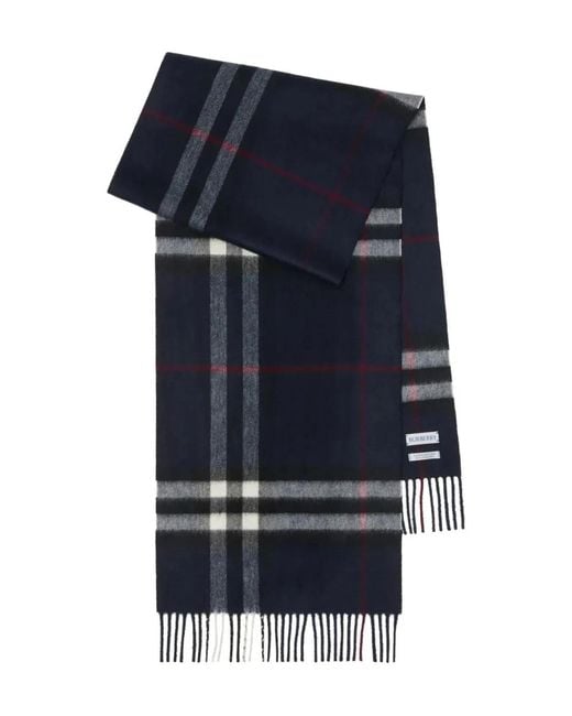 Burberry Blue Ink Wool Scarf