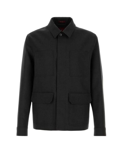 Gucci Black Wool Jacket With Buttons for men