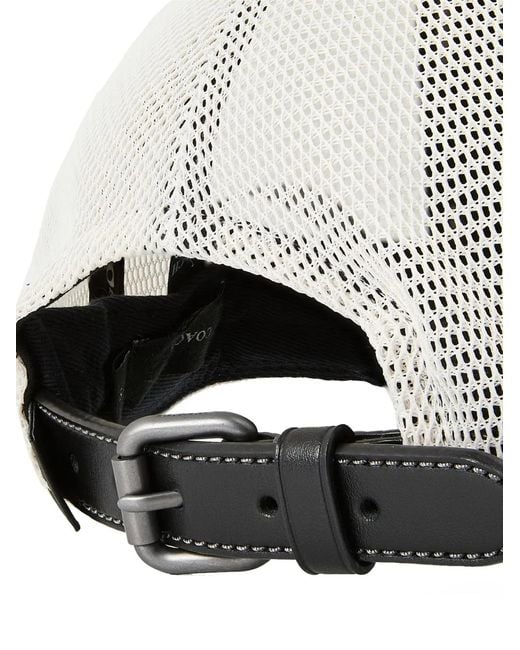 COACH White Embroidered Logo Trucker Hat Cap