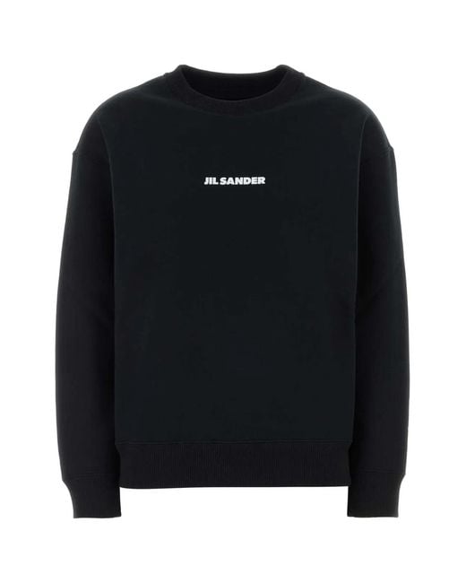 Jil Sander Black Sweatshirt 113 Cn