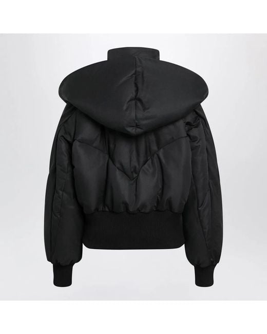 The Attico Black Quilted Cottonblend Puffer Jacket