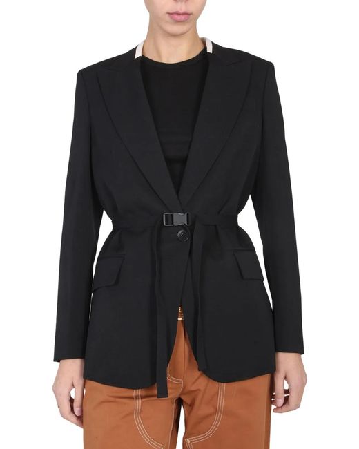 Stella McCartney Black Belted Blazer