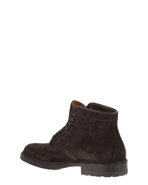 Alden Brown Suede Chukka Boots With Leather And Rubber Sole for men