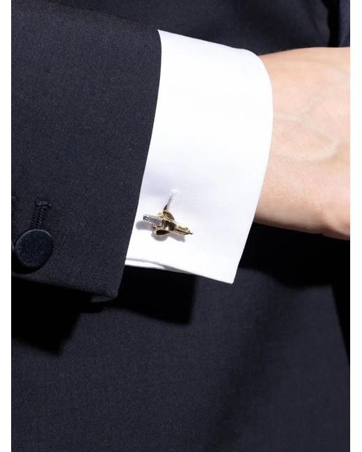 Paul Smith White Cufflink Banana for men