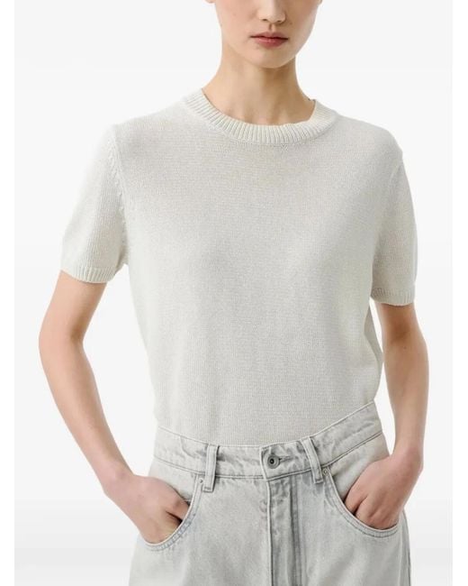 Studio Nicholson White Short Sleeve Top