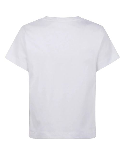 Moncler White Short Sleeves T-Shirt