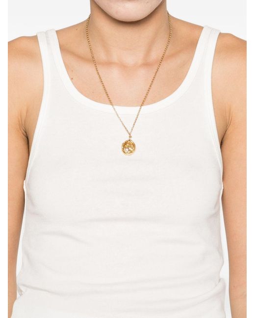 ELEH White Square Neck Top