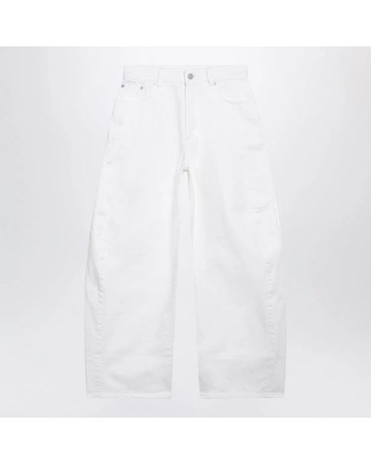 Alaïa White Alaia Rodeo Denim Trousers