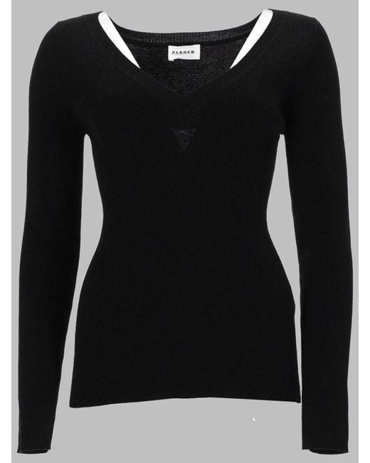 P.A.R.O.S.H. Black P.A.R.O.S.H. Maglia