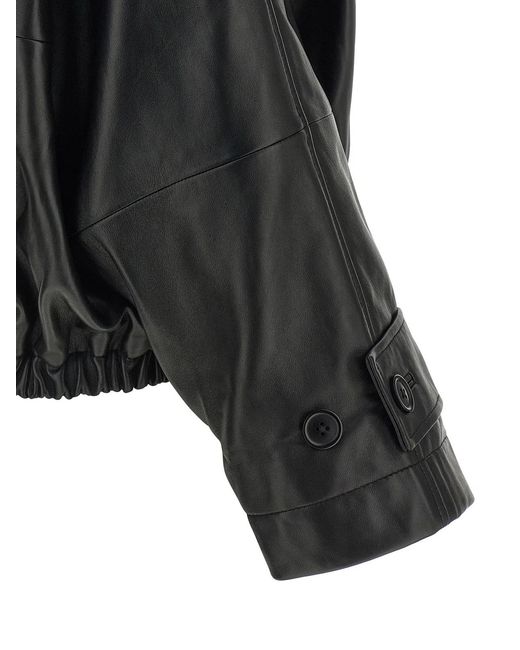 Rohe Black Rohe Blouson Leather Jacket