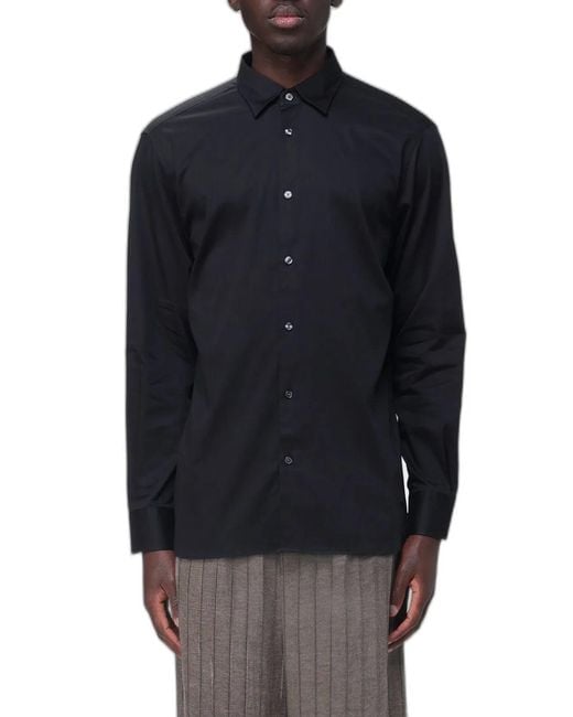 Emporio Armani Blue Cotton Shirt for men