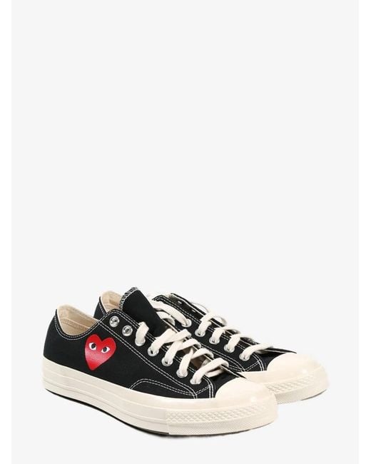 COMME DES GARÇONS PLAY White Chuck Taylor Heart Sneakers