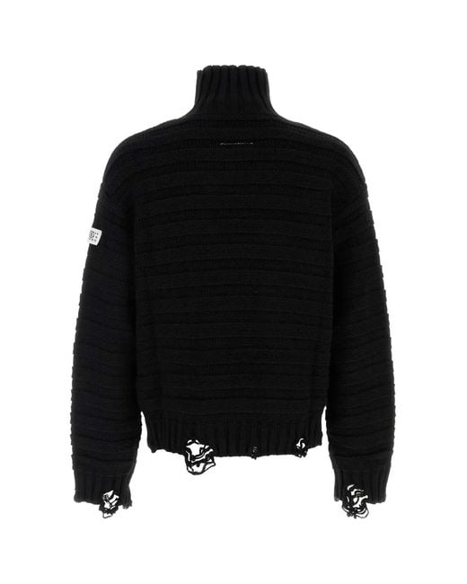 MM6 by Maison Margiela Black Pullover for men