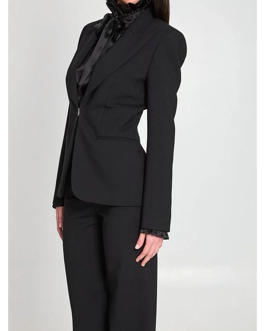 Gucci Black Technical Stretch Wool Jacket