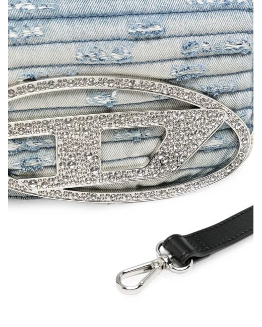 DIESEL Blue 1Dr Leather Shoulder Bag