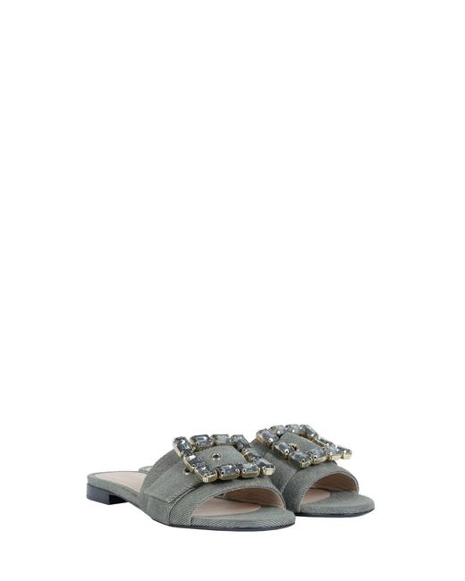 Roberto Festa White Flat Slipper