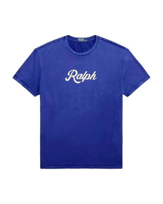Polo Ralph Lauren Blue Jersey T-Shirt for men