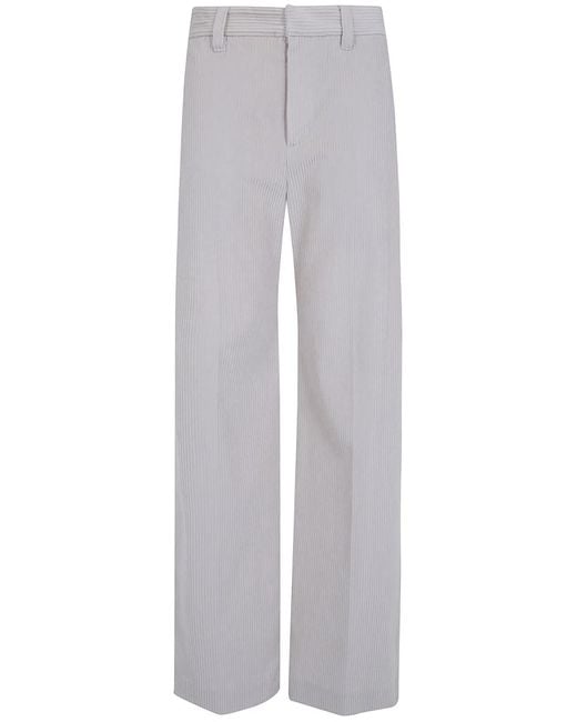 Brunello Cucinelli Gray Wide Leg Pants