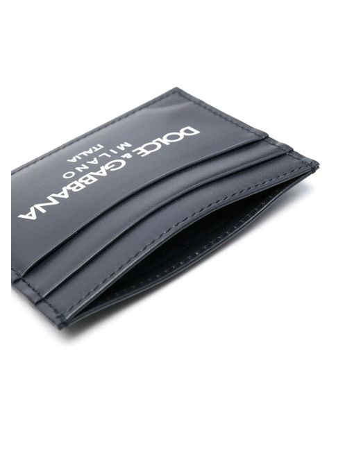 Dolce & Gabbana Black Dolce & Gabbana Midnight Leather Cardholder for men