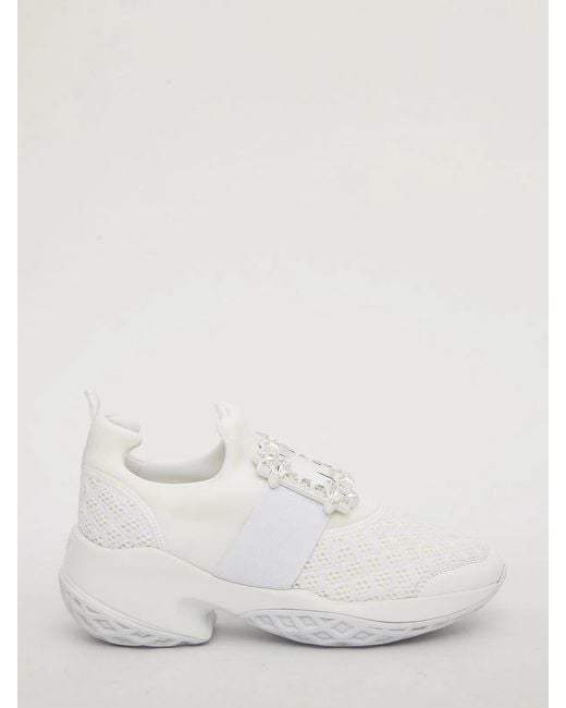 Roger Vivier White Viv' Run Sneakers