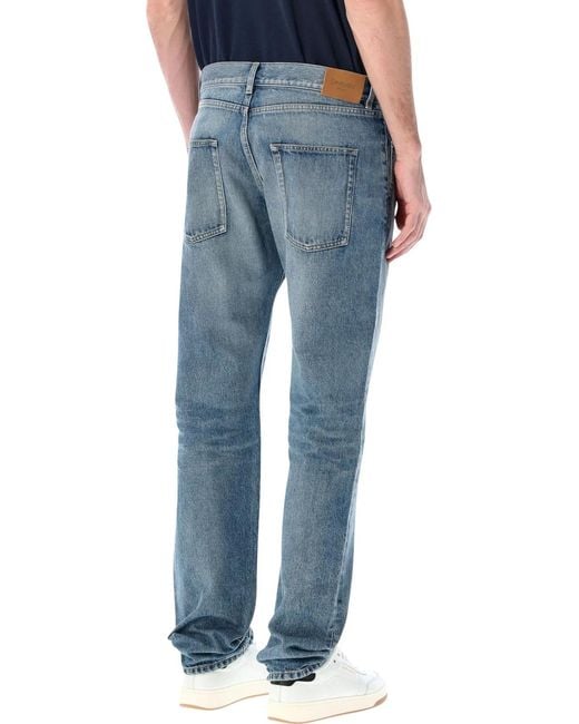 Saint Laurent Blue Relaxed Slim Denim for men