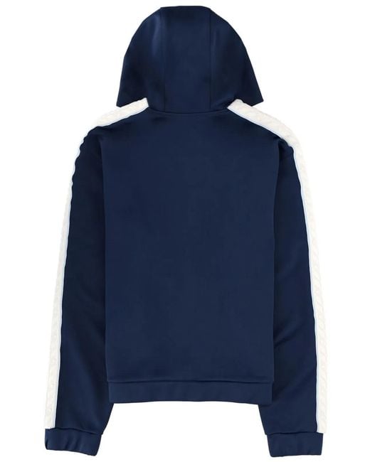 Casablanca Blue Zipper Hoodie for men