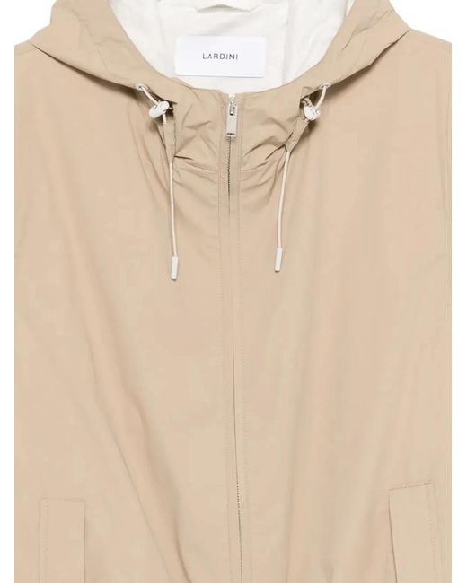 Lardini Natural Hooded Jacket for men