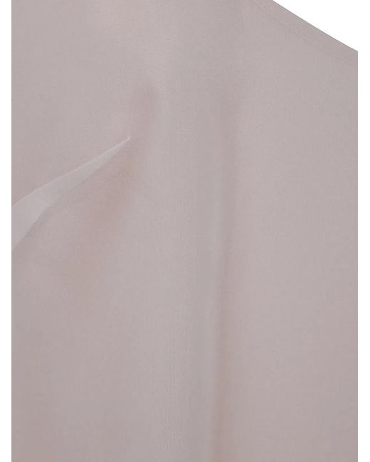 P.A.R.O.S.H. Gray Semi Sheer T Shirt