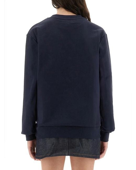 A.P.C. Blue Sweatshirt "Standard Grand Vpc Gots"