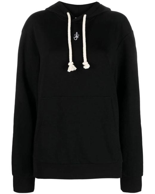 J.W. Anderson Black Anchor Embroidery Hoodie